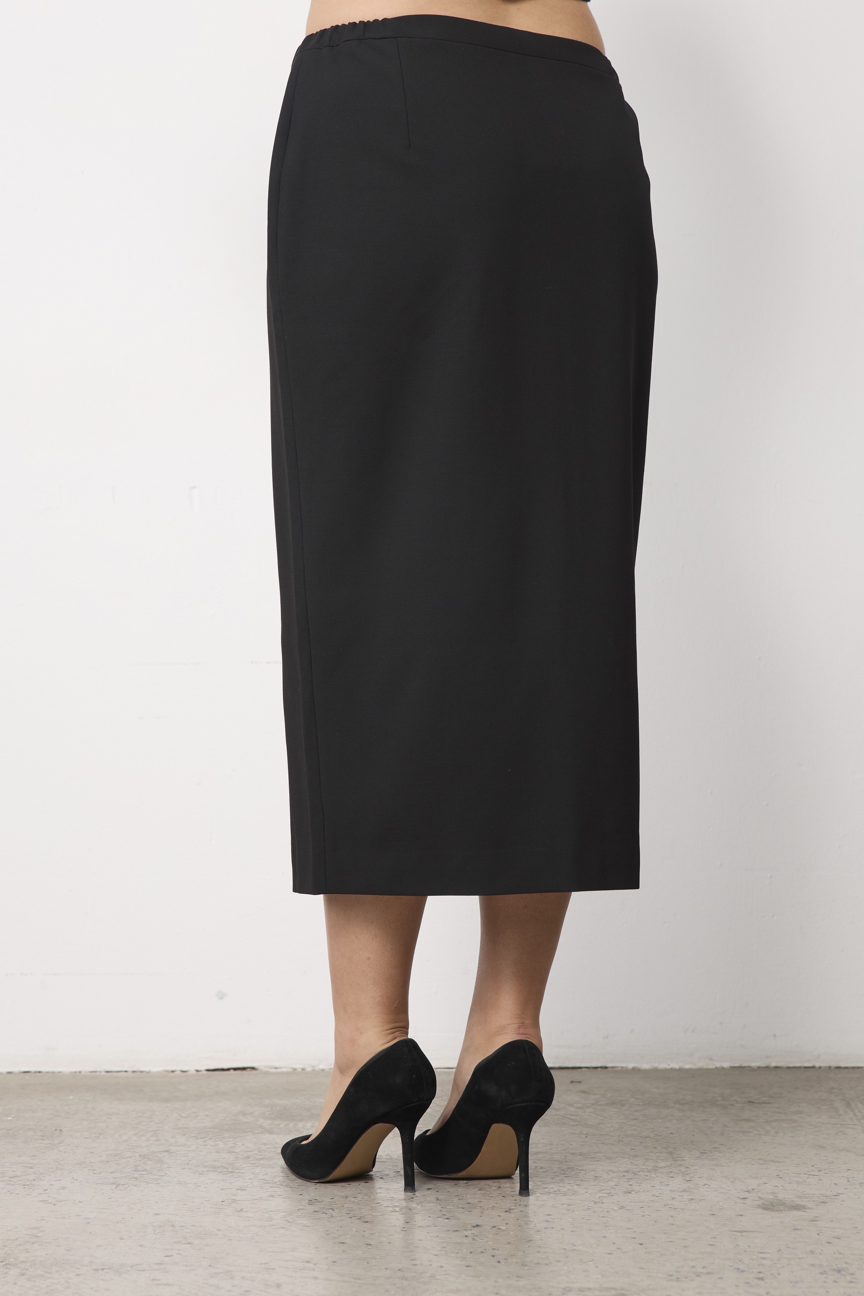 Юбка-футляр на молнии, черный