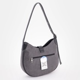 Сумка Саломея 328 македония серый + черный