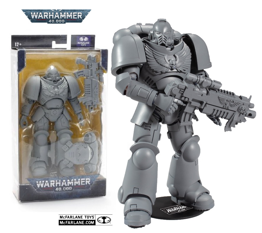 Фигурка Космический десантник из игры Вархаммер для покраски Mcfarlane