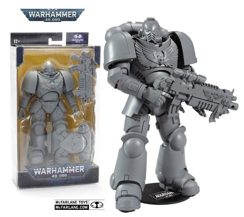 Фигурка Космический десантник из игры Вархаммер для покраски Mcfarlane