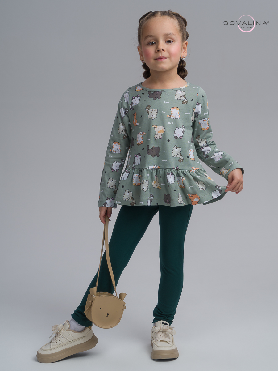 Костюм Алиса SG котята хаки-изумруд