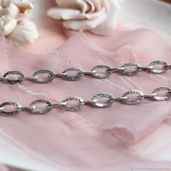 Цепочка 13*18 мм, родий, 16 см, А087-1 (16см)