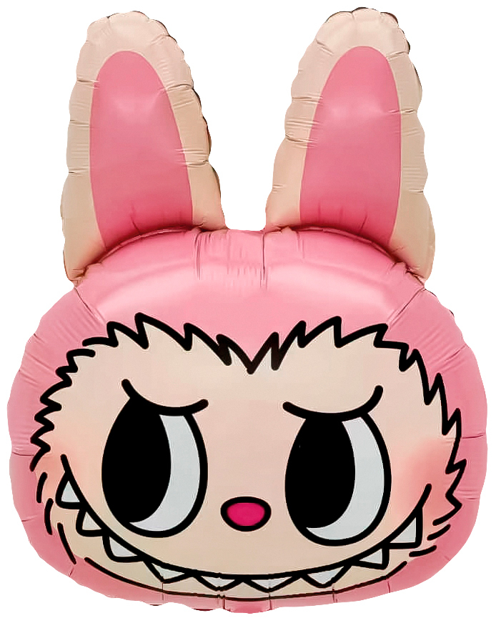 К Фигура, Плюшевый эльф, Голова, Розовый, 27''/69 см, 1 шт.