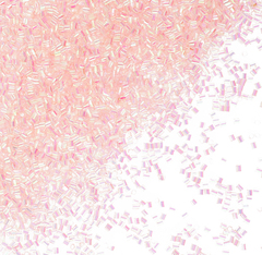 Конфетти фольга Цилиндр,Розовый перламутр, 0,2 см, 20 г. ВВ