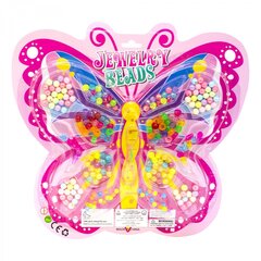 
          Набор для создания украшений-бусины Alingar, 290х275х15мм, "Бабочка", 7 вид. бус., 2х0,5 м леска, блистер с европод.