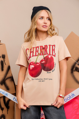 093_БК25 Футболка кор.рукав, бежевый