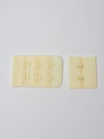 Застежка для бюстгальтера цвет сливочное масло с крючками 2х3