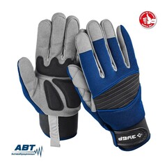 ЗУБР МОНТАЖНИК, L (9), профессиональные комбинированные перчатки, для тяжелых мех. работ, антивибрационные, Профессионал (11475-L)