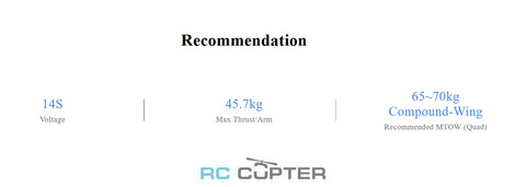 T-Motor VL1040 KV150 (32", 14S, 45 кг)