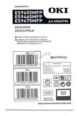 OKI 45643704 - Девелопер черный для ES9455, 65, 75