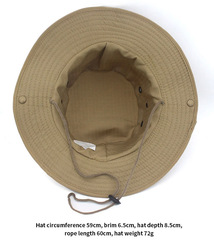 Шляпа тактическая Skully YFM-713 khaki biege camo - 2