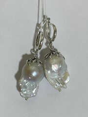 Азалия (серьги из серебра)