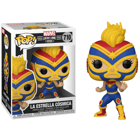 Фигурка Funko POP! Marvel. Lucha Libre: La Estrella Cosmica Captain Marvel (710)