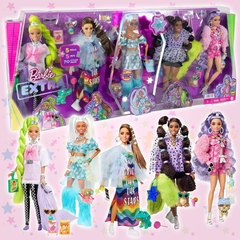 Коллекционный набор 5 кукол Барби Barbie Extra (Уцененный товар)
