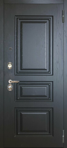 Теплая дверь входная Аргус Люкс 3К 2П Скиф/Агат, 2 замка, 1,8 мм металл, (шоколад горький+светлый бетон) #2