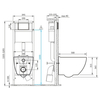 Cersanit 64916 Комплект BRASKO SMART CO DPL EO slim инсталляция LINK PRO LP