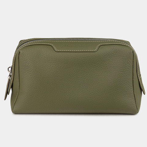 Несессер Trapèze кожи теленка, зеленого цвета