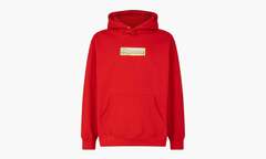 Supreme Bling Box Logo Hooded Sweatshirt "Red"