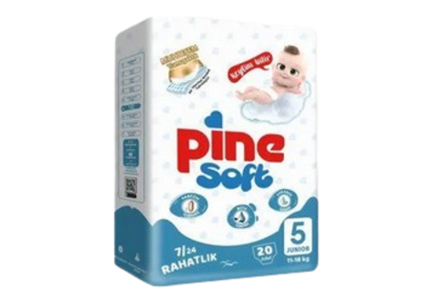 Подгузники PINE SOFT Junior №5 11-18 кг 20 шт ТУРЦИЯ
