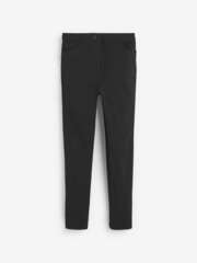Брюки школьные с высокой талией для девочки Next 687-000, Черный