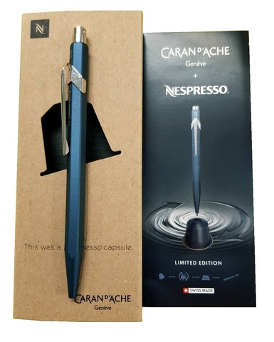 Ручка шариковая Caran d`Ache 849 Nespresso LE Blue (849.159)