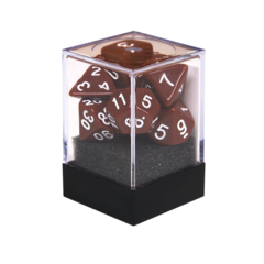 Набор разногранных коричневых кубиков