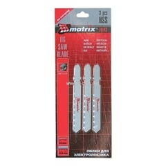 Полотна для электролобзика по металлу 50х1,2 мм Matrix 3шт/упак