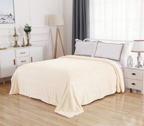 Плед 220х240 Sofi De MarkO Элайза молочный