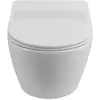 Унитаз подвесной BelBagno Uno 2.1 BB7006CHR+SC безободковый 36x48.5x33 см, с сиденьем дюропласт
