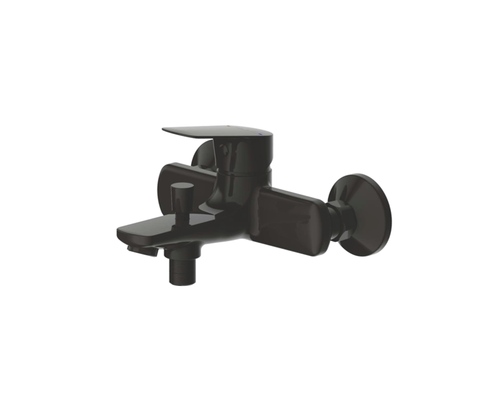 F6429564BW-01-ENG Смеситель Bravat Rhein для ванны с душем, черный