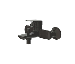 F6429564BW-01-ENG Смеситель Bravat Rhein для ванны с душем, черный