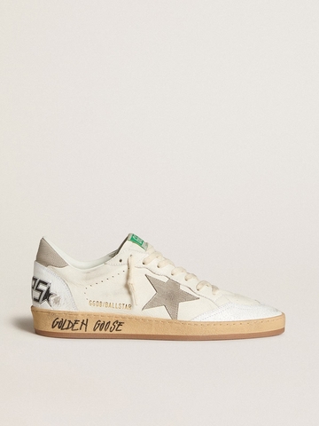 Men's Ball Star in nappa leather with gray nubuck star and heel tab
