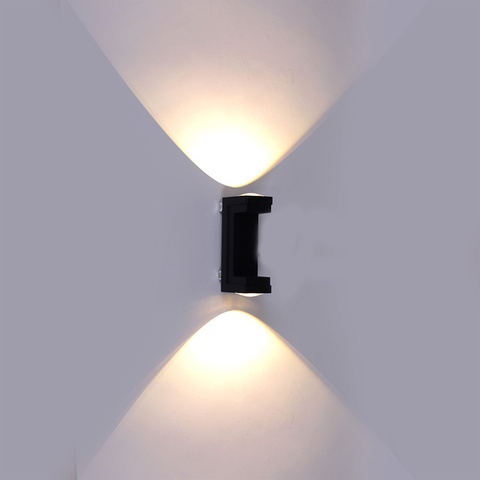 Светильник светодиодный настенный 86811-9.2-002TL COB2*3W BK Черный без Пульта