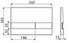 Alcaplast M1728-5 Клавиша смыва для унитаза