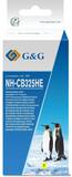 Совместимый струйный картридж G&G NH-CB325HE для HP Photosmart B8553, C5324, C5370, C5373, C5380, C5383, 14.2 мл, желтый
