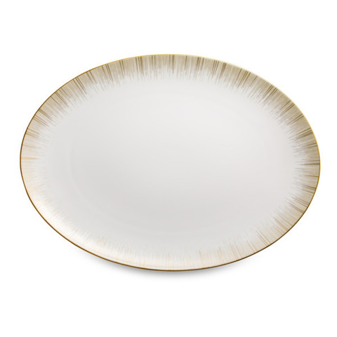 Блюдо овальное 38см Narumi Сверкающее золото
