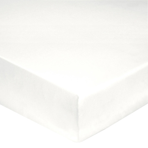 Простыня на резинке 180x200 Blanc des Vosges джерси белая