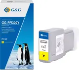 Совместимый струйный картридж G&G GG-PFI320Y (PFI-320Y) для Canon imagePROGRAF TM-200, 200MFP, 205, 300, 300MFP, 305, 300 мл, желтый