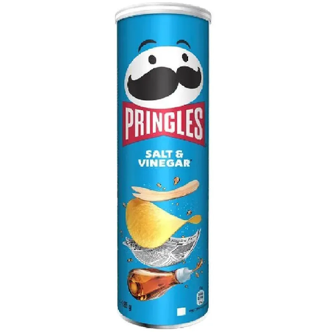 Чипсы Pringles Salt & Vinegar со вкусом соли и уксуса, 165 гр