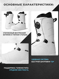 Ботинки сноубордические EasyRider WS 2041 White - Ботинки сноубордические | iRide shop фото 2