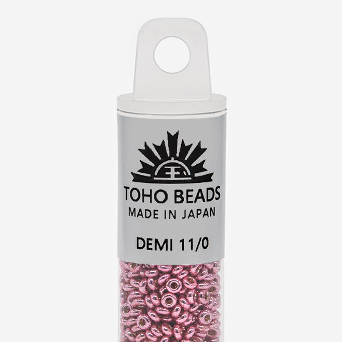 Японский бисер TOHO Demi 11/0 (№PF553), металлизированный, непрозрачный глянцевый