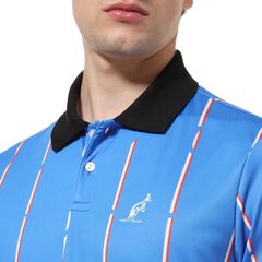 Теннисное поло Australian Ace Polo Shirt With Stripes - blu zaffiro