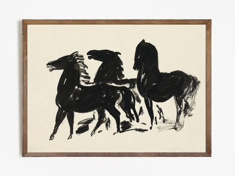 Арт принт 'Three Hourses'