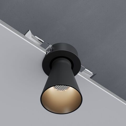 Встраиваемый светодиодный светильник Elektrostandard Bell 25097/LED 8W 3000K черный