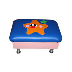 Банкетка с аппликацией "Звездочка" на хромированных ножках