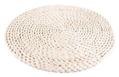 Салфетка плетеная 30х30см  Солнце  цвет белый 5058272