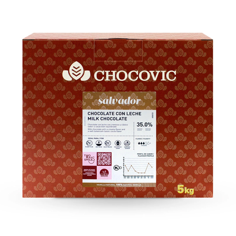 Шоколад молочный Chocovic Salvator Шоковик 36.5% 5 кг