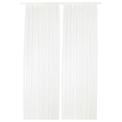 Комплект штор IKEA TERESIA (ТЕРЕСИА), Белый, 145x250 см, 2 шт