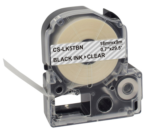 Картридж ленточный Cactus CS-LK5TBN черный для Epson LW400, LW700, LW600P, LW1000P, K400, Z700, Z900