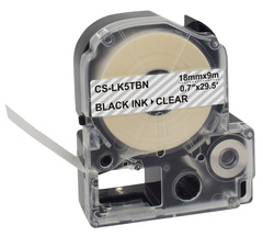 Картридж ленточный Cactus CS-LK5TBN черный для Epson LW400, LW700, LW600P, LW1000P, K400, Z700, Z900